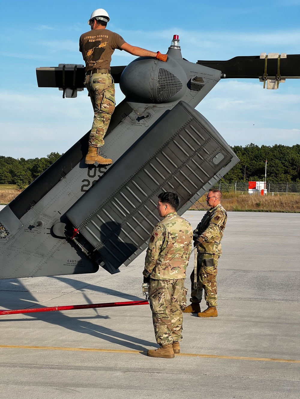 NY Air National Guard loadout for Operation Tapio mission