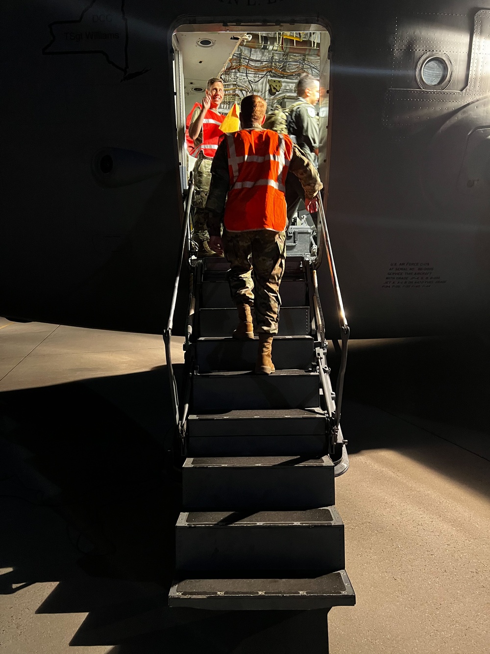 NY Air National Guard loadout for Operation Tapio mission