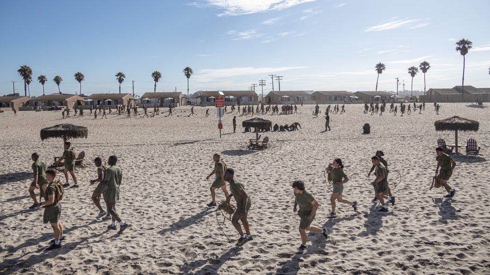 CLR-17 conducts regimental beach PT