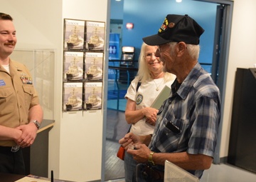 USS Newport News (CA 148) veteran visits Vietnam Exhibit at Naval Museum