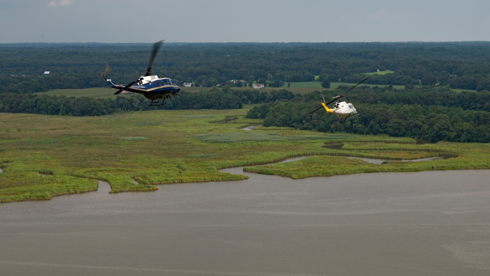 1st Helicopter Squadron Flies Over Maryland