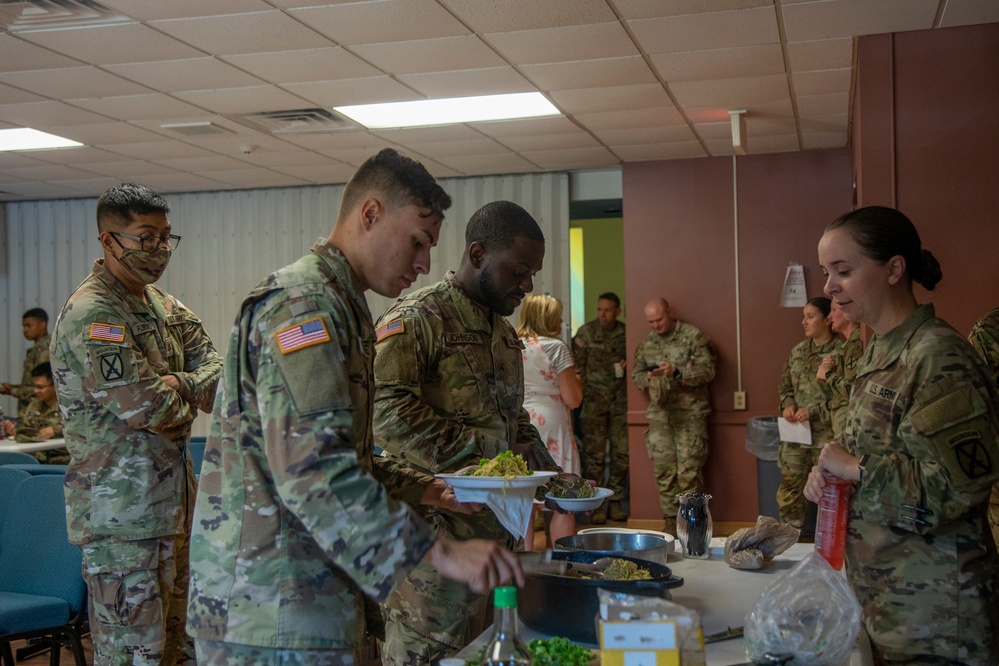 Muleskinner single Soldiers learn to fuel their body, mind