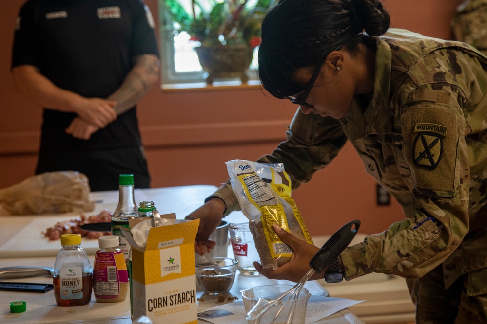 Muleskinner single Soldiers learn to fuel their body, mind