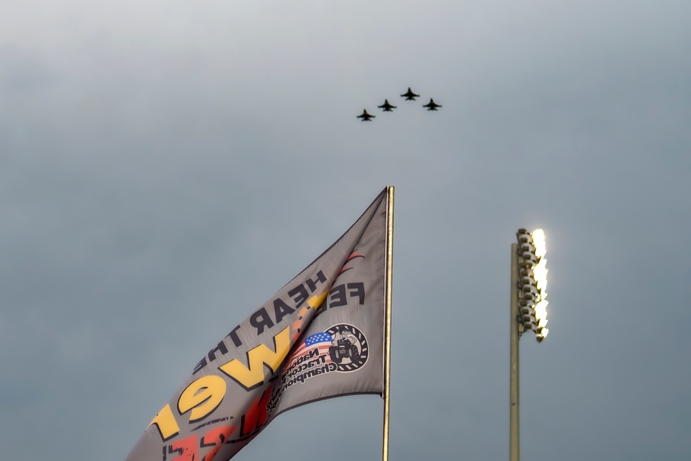 180FW Conducts Flyby at 2022 National Tractor Pulling Championships