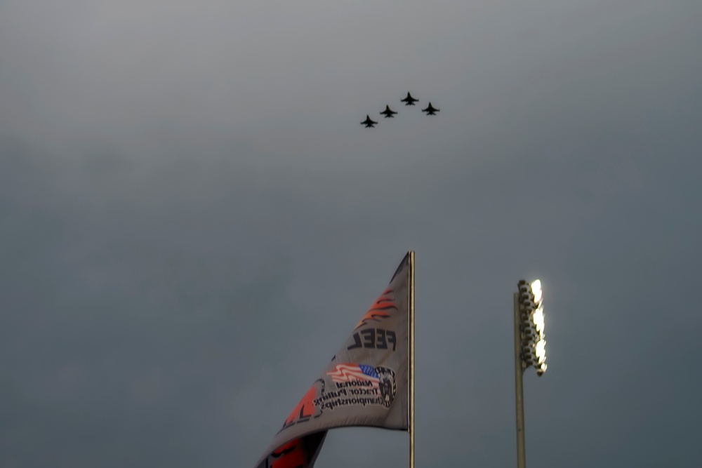 180FW Conducts Flyby at 2022 National Tractor Pulling Championships