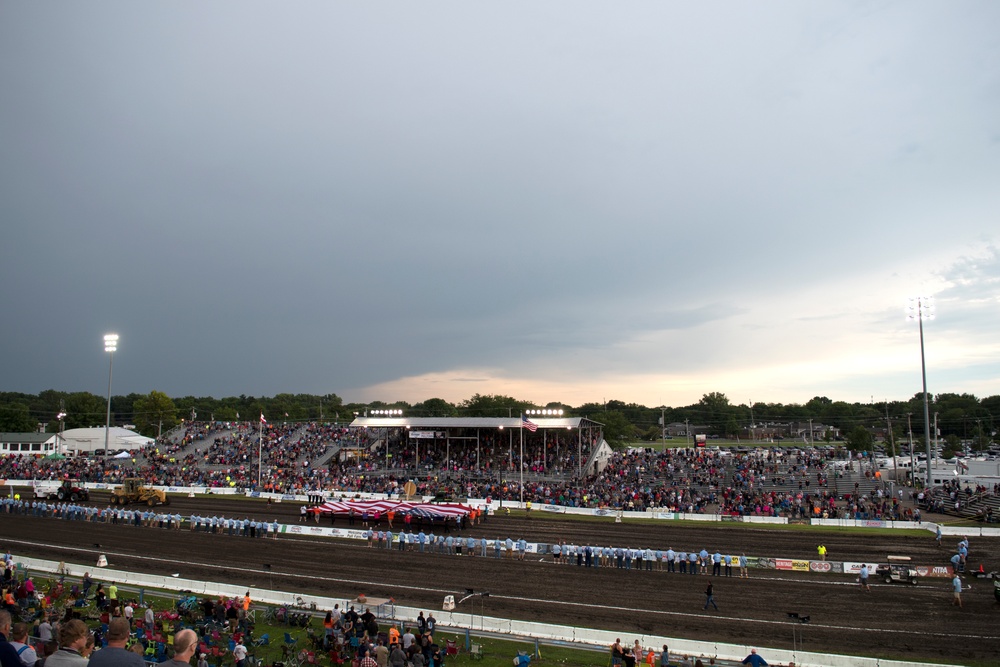 180FW Conducts Flyby at 2022 National Tractor Pulling Championships