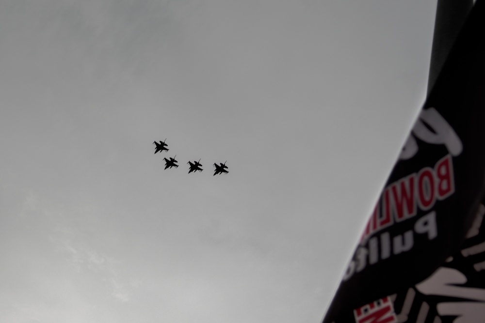 180FW Conducts Flyby at 2022 National Tractor Pulling Championships