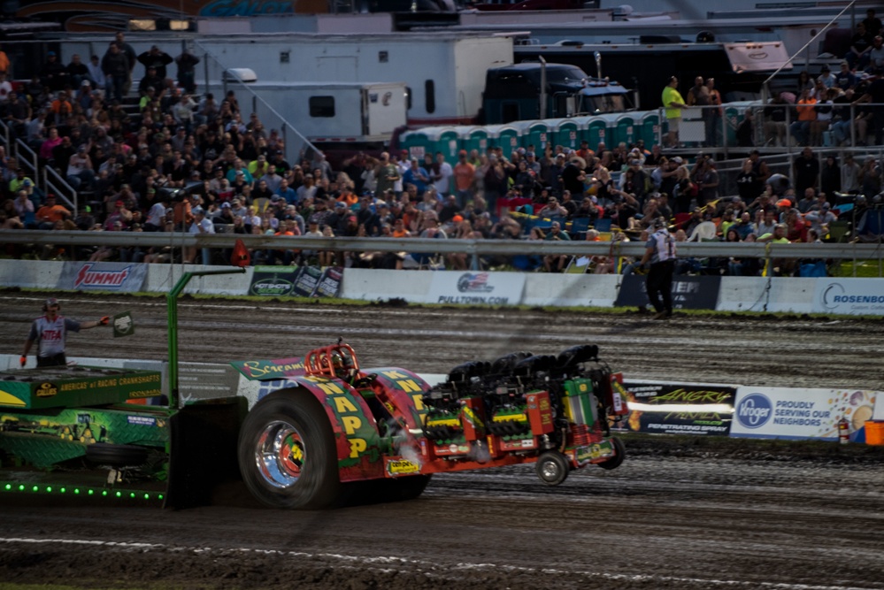 180FW Conducts Flyby at 2022 National Tractor Pulling Championships