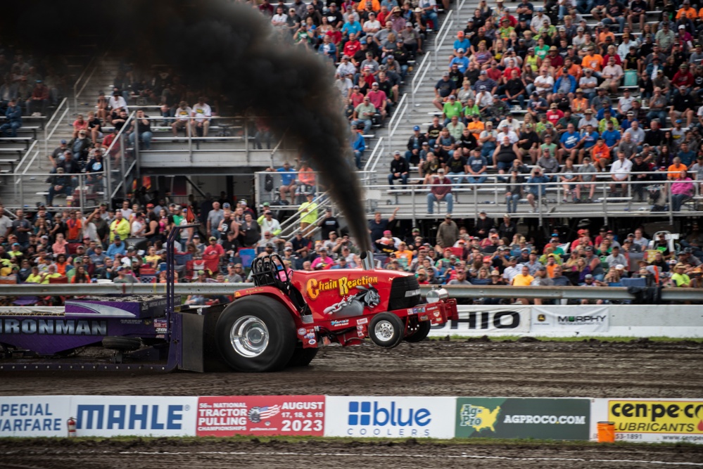 180FW Conducts Flyby at 2022 National Tractor Pulling Championships