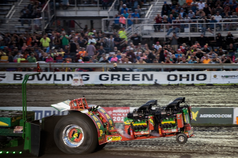 180FW Conducts Flyby at 2022 National Tractor Pulling Championships