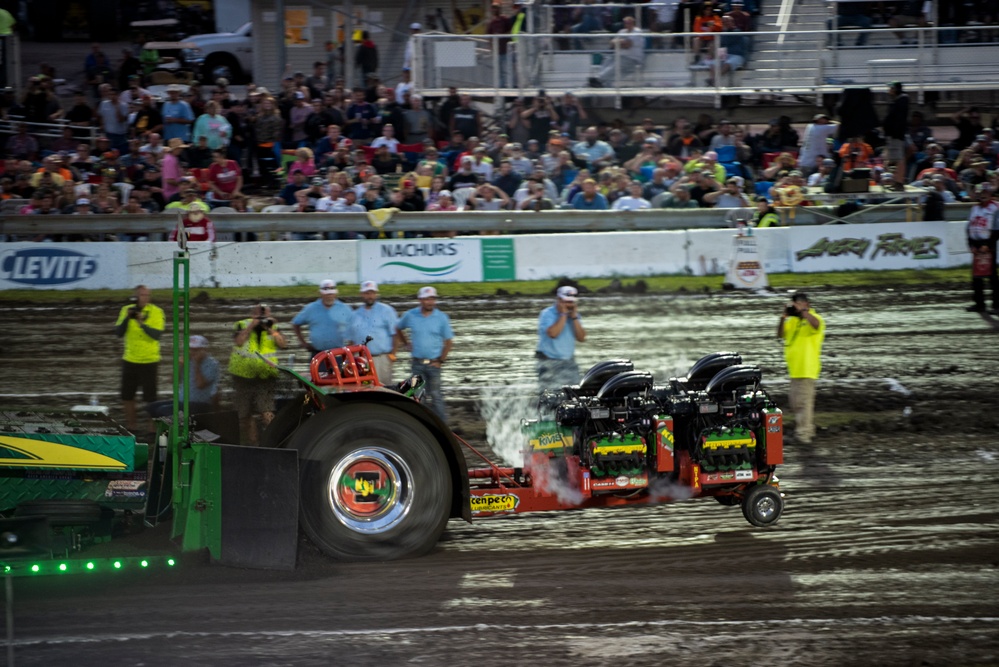 180FW Conducts Flyby at 2022 National Tractor Pulling Championships