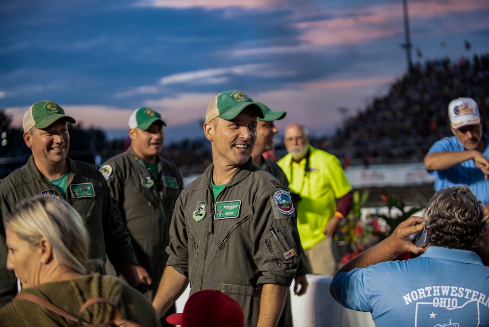 180FW Conducts Flyby at 2022 National Tractor Pulling Championships