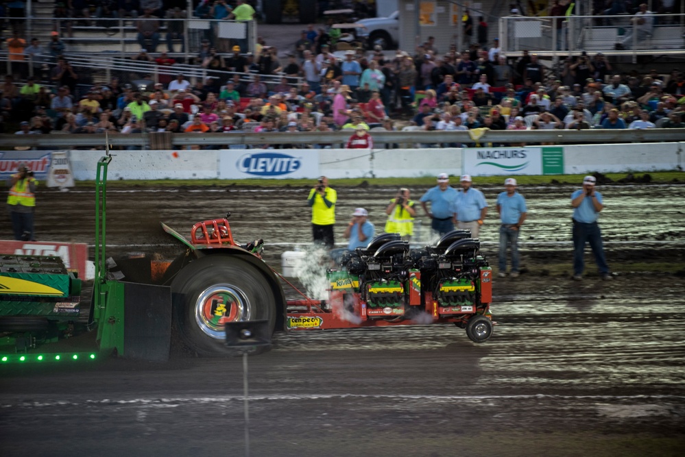 180FW Conducts Flyby at 2022 National Tractor Pulling Championships