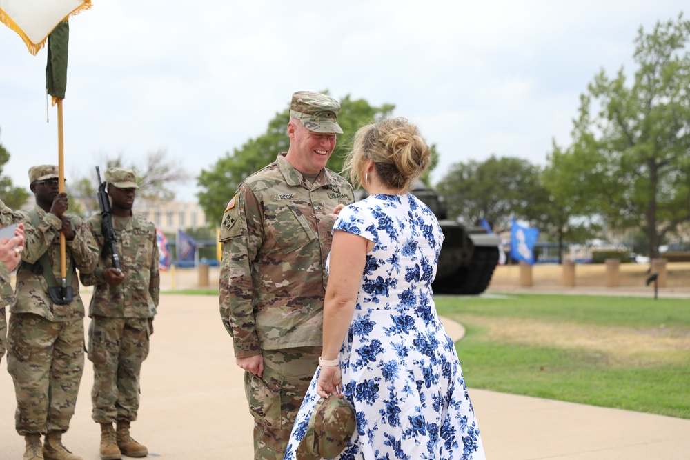 Maj. Gen. Christopher Beck's Promotion Ceremony