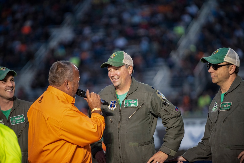 180FW Conducts Flyby at 2022 National Tractor Pulling Championships