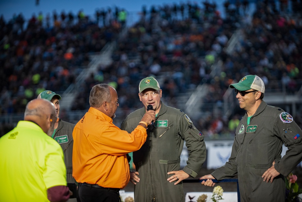 180FW Conducts Flyby at 2022 National Tractor Pulling Championships