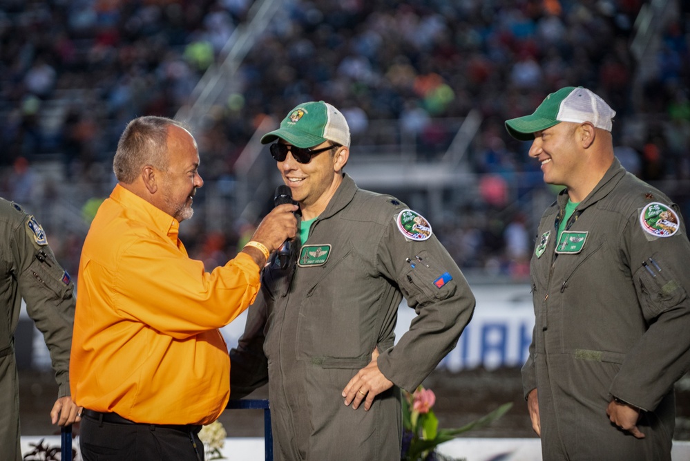 180FW Conducts Flyby at 2022 National Tractor Pulling Championships