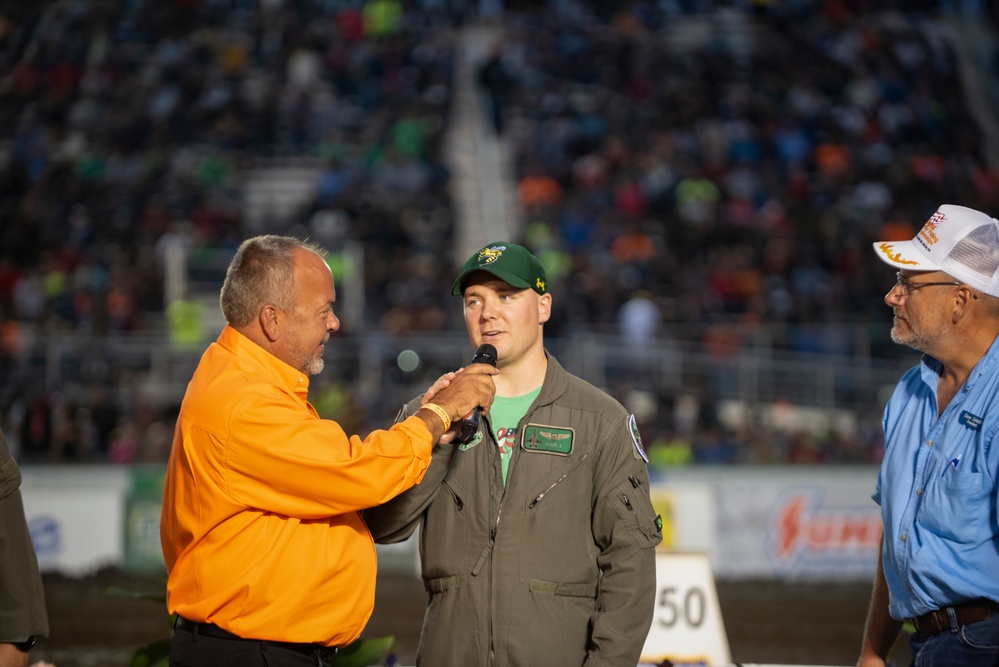 180FW Conducts Flyby at 2022 National Tractor Pulling Championships