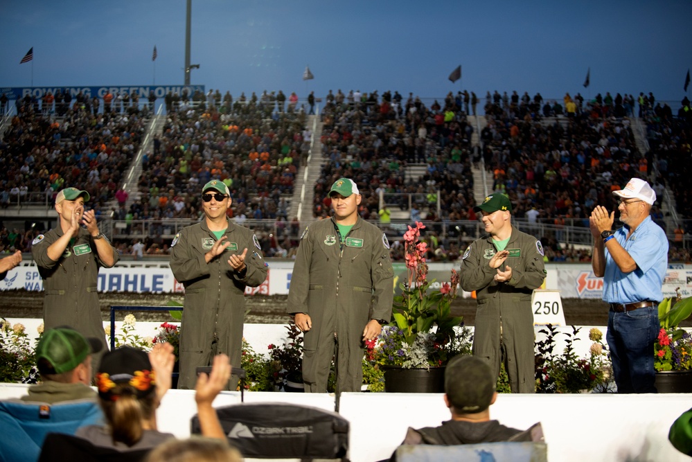 180FW Conducts Flyby at 2022 National Tractor Pulling Championships