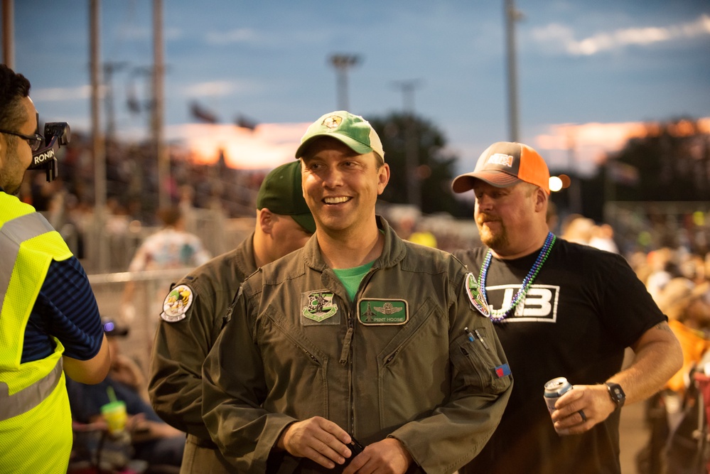 180FW Conducts Flyby at 2022 National Tractor Pulling Championships