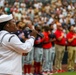 Abraham Lincoln and Carl Vinson Sailors at San Diego Padres game