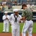 Abraham Lincoln and Carl Vinson Sailors at San Diego Padres game