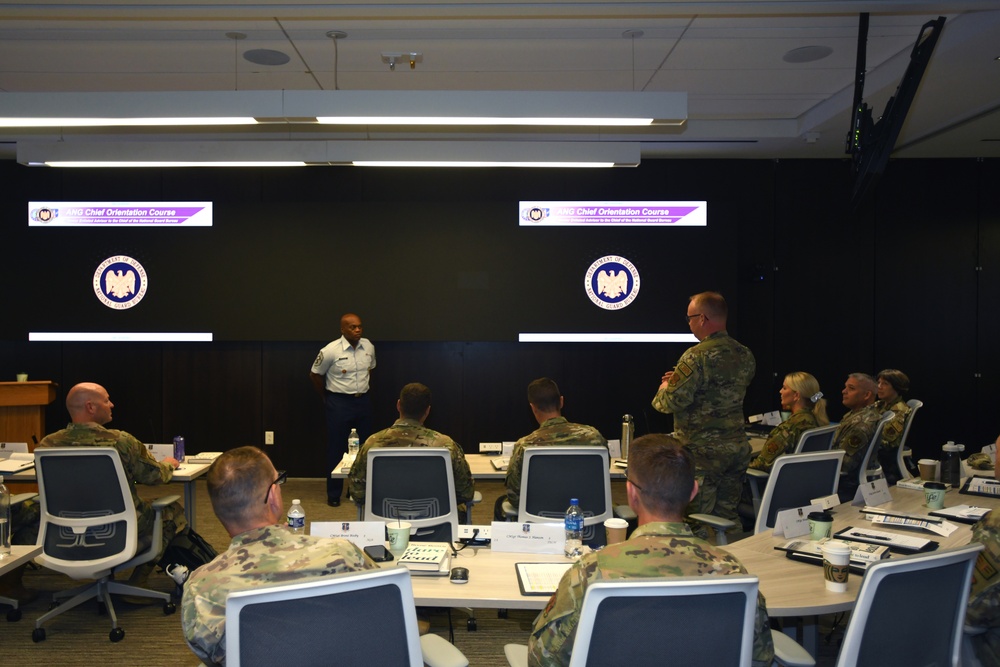 SEA Tony Whitehead speaks at the Chief Master Sergeant's Orientation Course