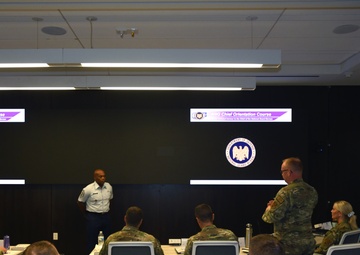 SEA Tony Whitehead speaks at the Chief Master Sergeant's Orientation Course