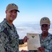 Sailor reenlists at Laguna Peak