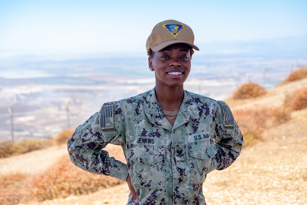 Sailor reenlists at Laguna Peak