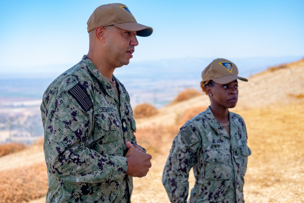 Sailor reenlists at Laguna Peak