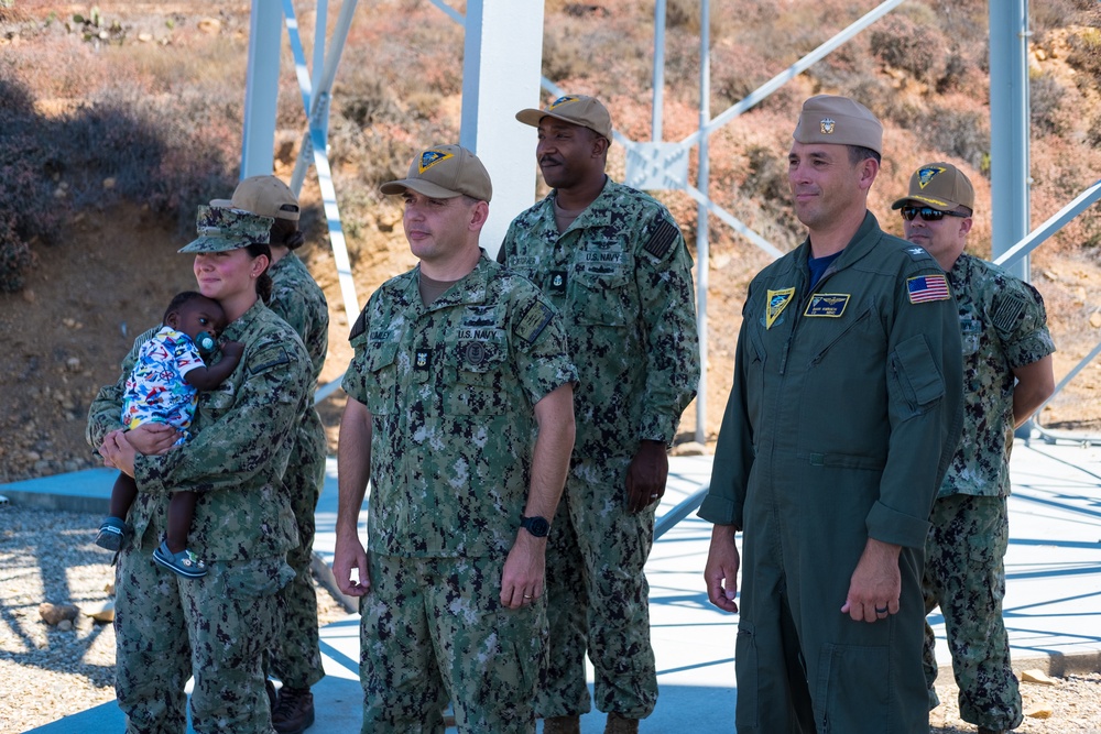 Sailor reenlists at Laguna Peak