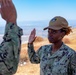 Sailor reenlists at Laguna Peak