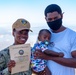 Sailor reenlists at Laguna Peak