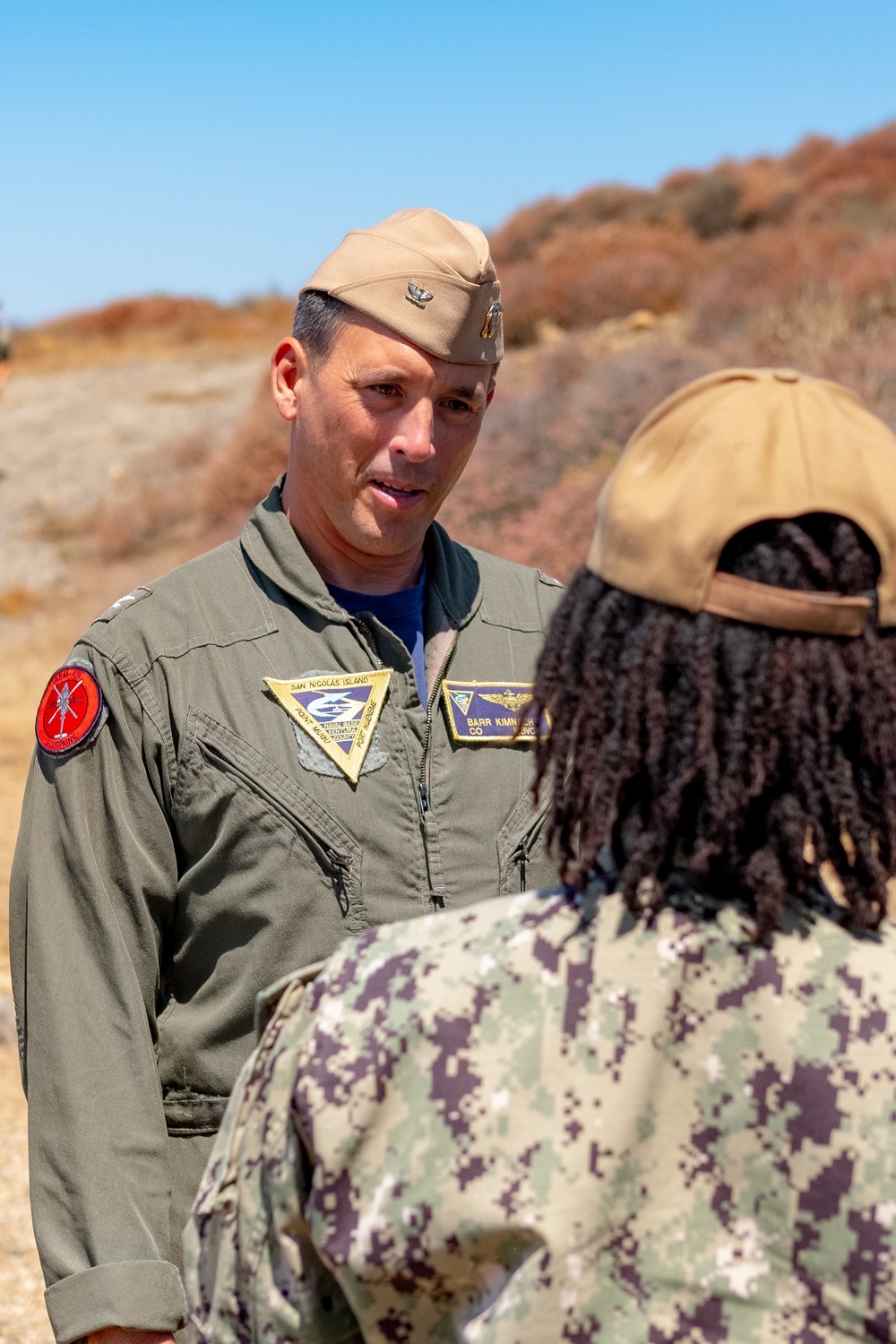 Sailor reenlists at Laguna Peak