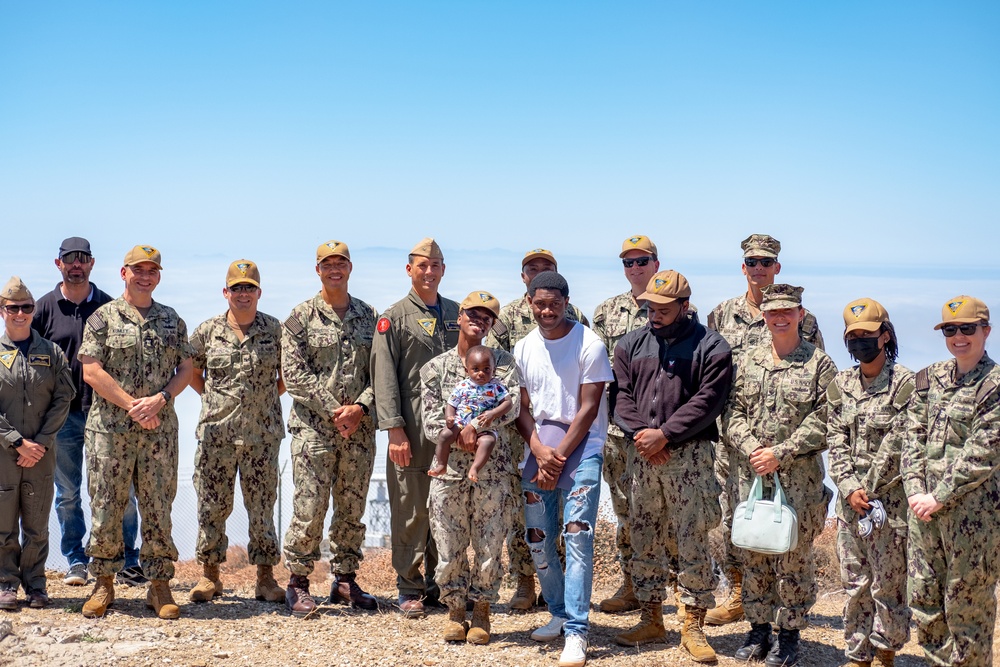 Sailor reenlists at Laguna Peak