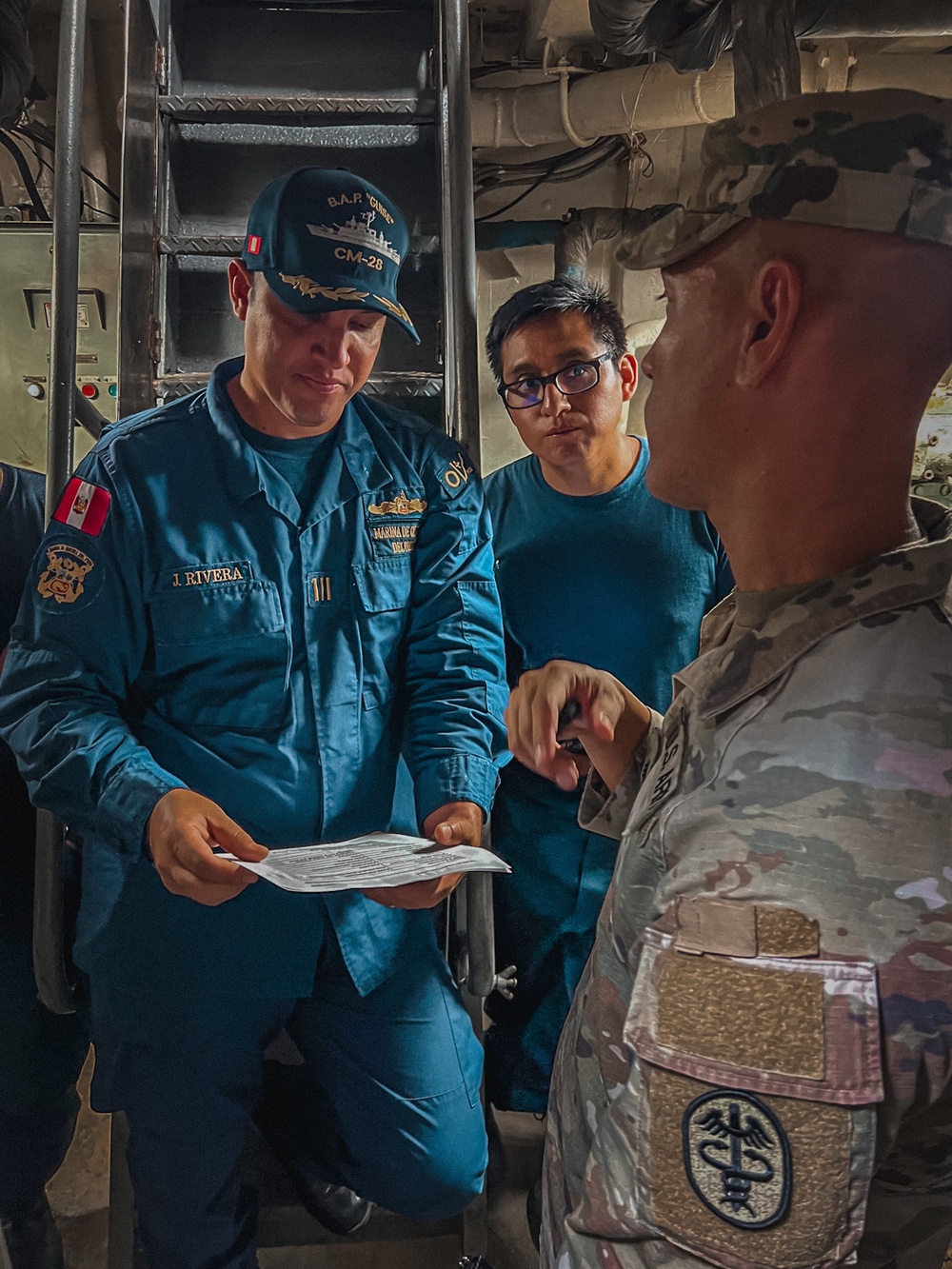 PHC-P Soldiers Provide Food Inspection Support to Peruvian Ship After Fire