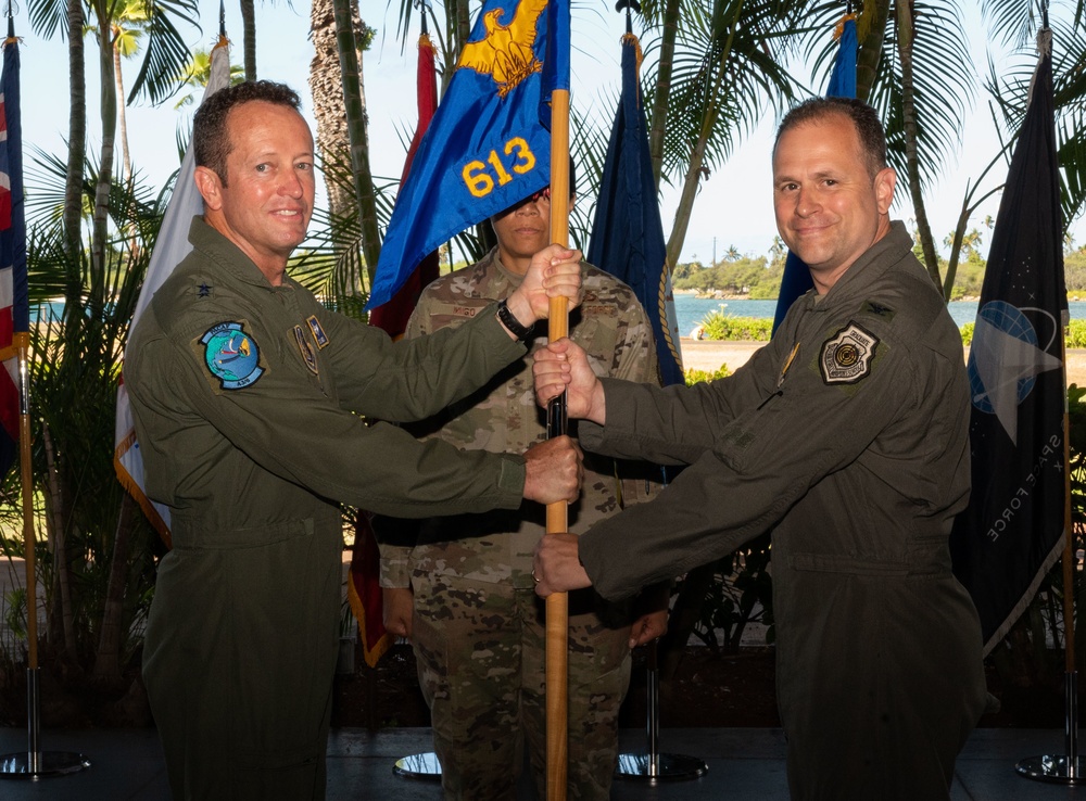 613 Air Operations Center Change of Command August 2022