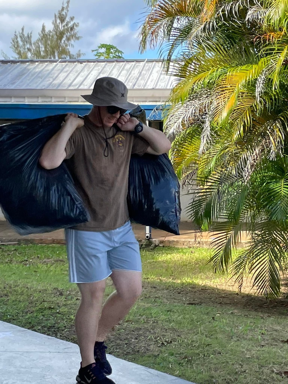 USS Rafael Peralta Students Clean Up Guam School