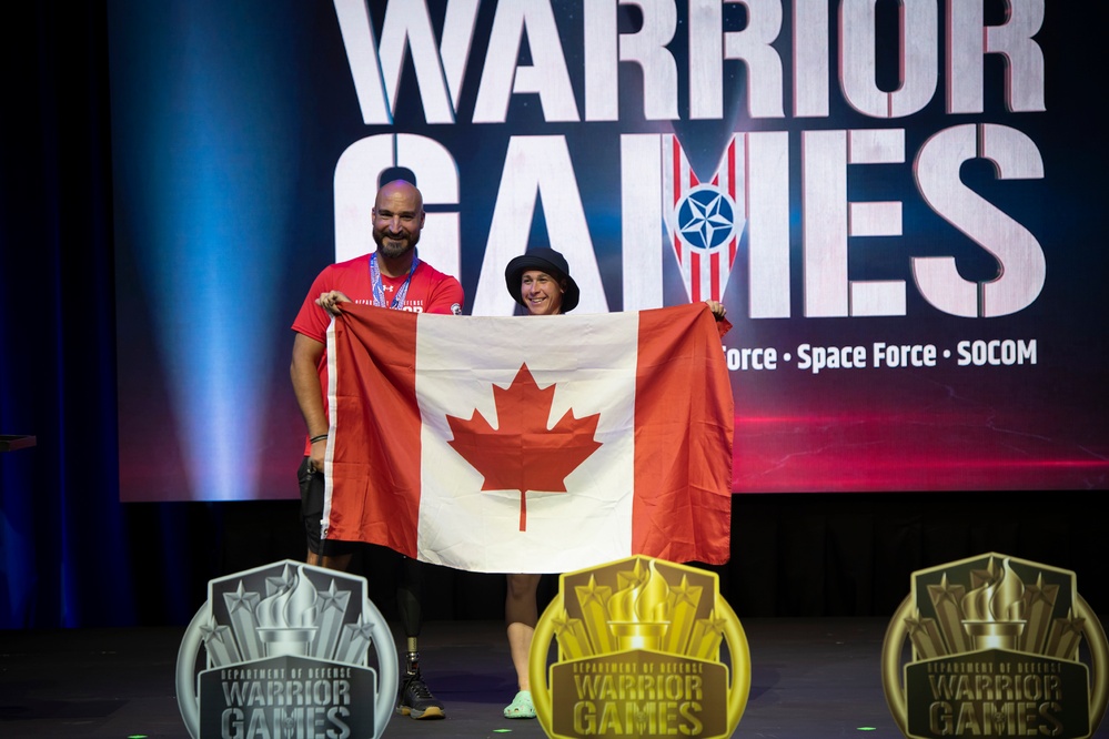 2022 DoD Warrior Games Cycling Medaling Ceremony
