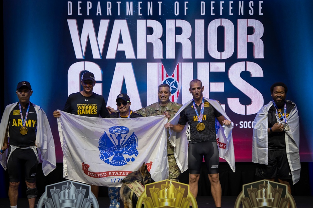 2022 DoD Warrior Games Cycling Medaling Ceremony
