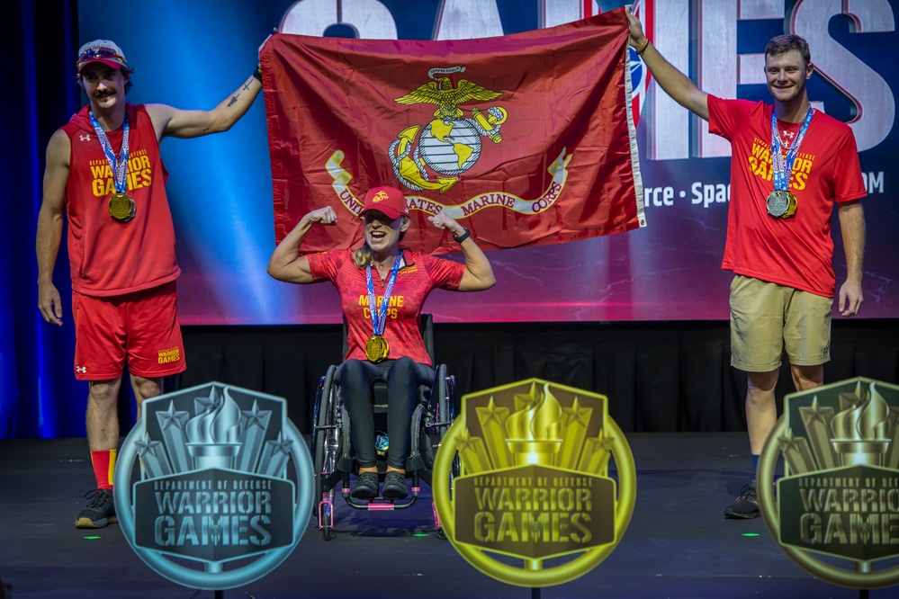 2022 DoD Warrior Games Cycling Medaling Ceremony