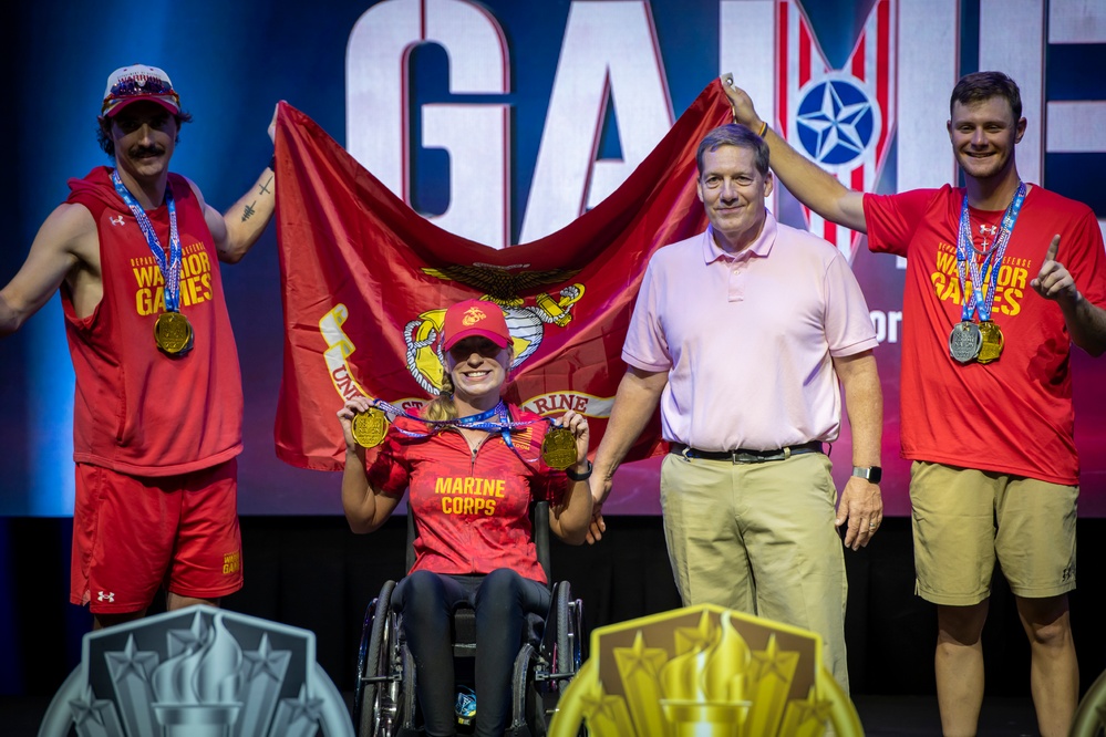 2022 DoD Warrior Games Cycling Medaling Ceremony