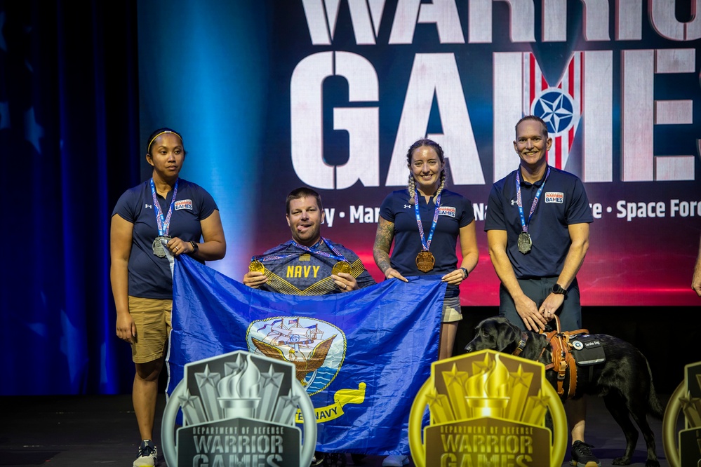 2022 DoD Warrior Games Cycling Medaling Ceremony