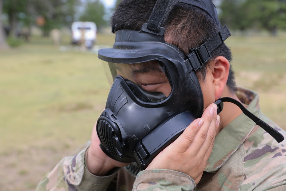 37th Infantry Brigade Combat Team Soldiers conduct CBRN training