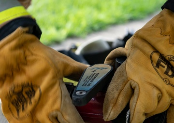 8th CES fire team conducts burning structural response training