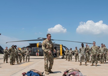 8th MDG, U.S. Army carry out simulated casualty medical evacuation during training event