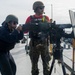 Frank Cable Conducts Gun Shoot at Sea