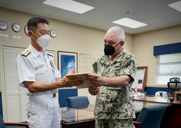 JMSDF's Rear Adm. Hirata Visits NBG