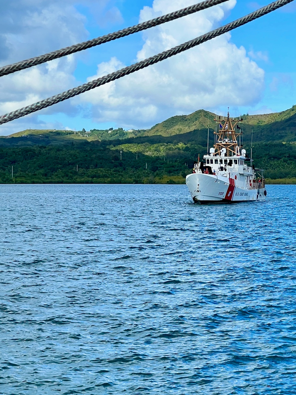 USCGC Myrtle Hazard (WPC 1139) returns from patrol, medical transport from uninhabited island in CNMI